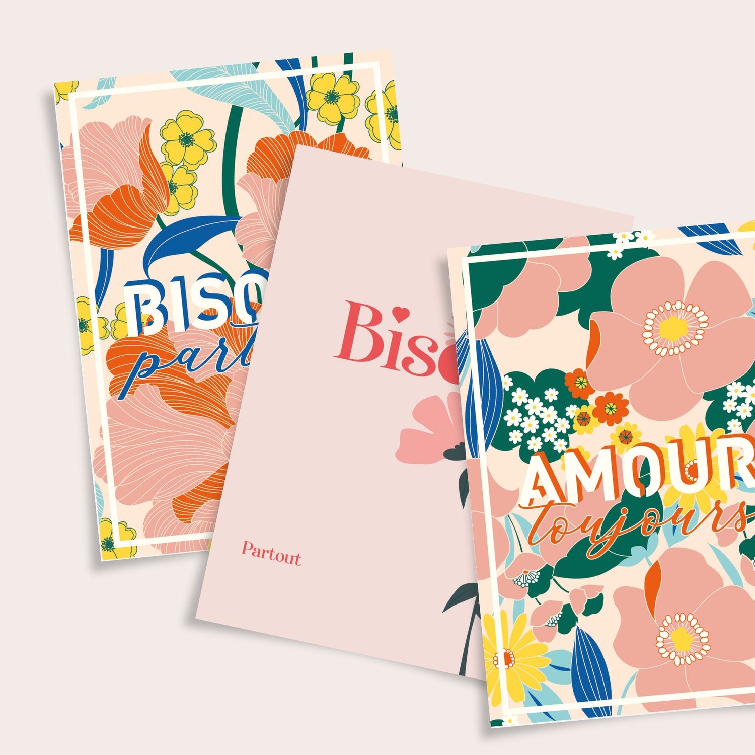 Cartes postales amour et sentiments illustration Julie Roubergue