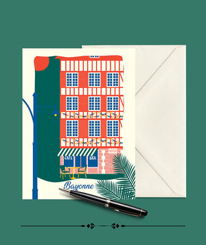 Carte Postale Bayonne, La Terrase - Julie Roubergue