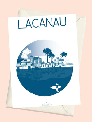 Carte postale Lacanau – La Ville marine pour une décoration murale élégante inspirée de la côte Atlantique.