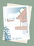 Carte postale Les Alpes – Le Chalet avec son enveloppe assortie, souvenir de vos vacances au ski