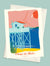 Carte postale Presqu'île du Medoc, Le Carrelet – illustration avec enveloppe assortie, ambiance nature aux couleurs vives.