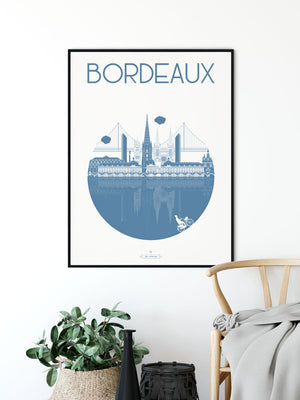 Affiche BORDEAUX, La Ville Julie Roubergue