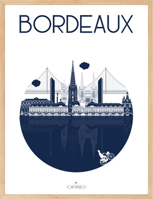 Affiche BORDEAUX, La Ville Julie Roubergue