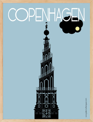 Affiche COPENHAGUE, Vor Frelsers Kirke Julie Roubergue