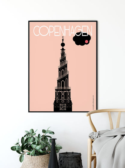 Affiche COPENHAGUE, Vor Frelsers Kirke Julie Roubergue