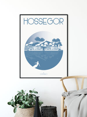 Affiche HOSSEGOR, La Ville Julie Roubergue