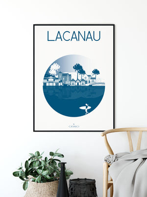 Affiche LACANAU, La Ville Julie Roubergue