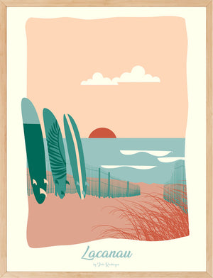 Affiche LACANAU, Sunset Julie Roubergue