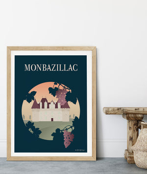 Affiche MONBAZILLAC, Le Château Julie Roubergue