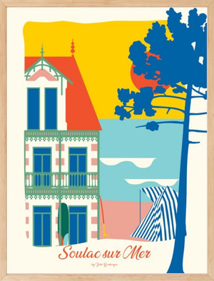 Affiche SOULAC-sur-MER, Bord de Mer Julie Roubergue