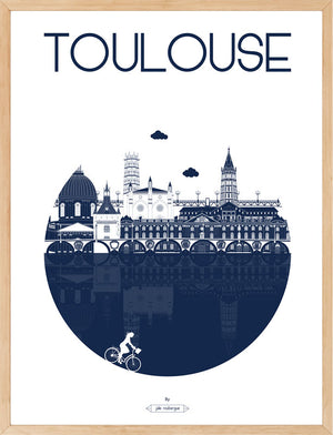 Affiche TOULOUSE, La Ville Julie Roubergue