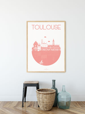 Affiche TOULOUSE, La Ville Julie Roubergue